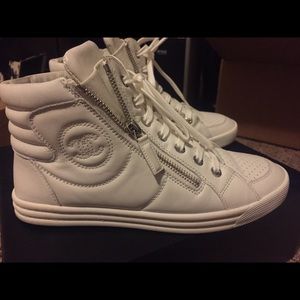 Chanel high tops white sneaker